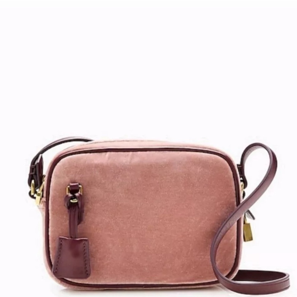 J Crew Mini Velvet Signet Bag